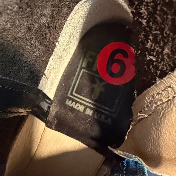 Frye Dark Brown Leather Buckle Boots - Picture 11 of 13